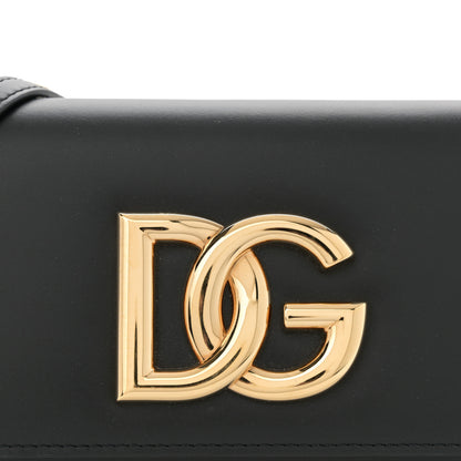 Dolce & Gabbana Calfskin DG Millennials 3.5 Clutch Black 7 of 9