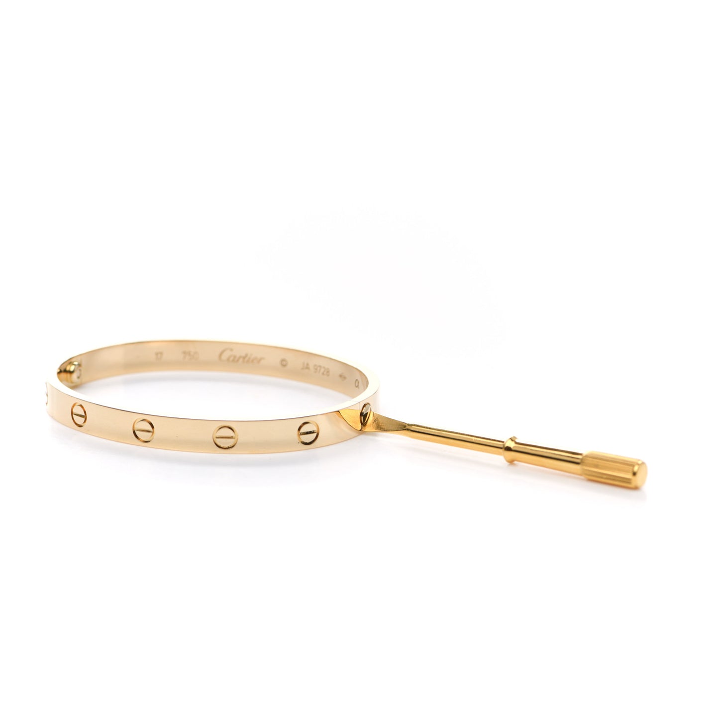 18K Yellow Gold LOVE Bracelet 17