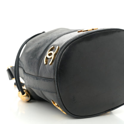Chanel Lambskin CC Drawstring Shoulder Bag Black 8 of 9