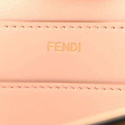 Fendi Vitello Seta Shiny Nappa Medium Peekaboo I SEE U Satchel Miele Scuro Light Rose 6 of 10