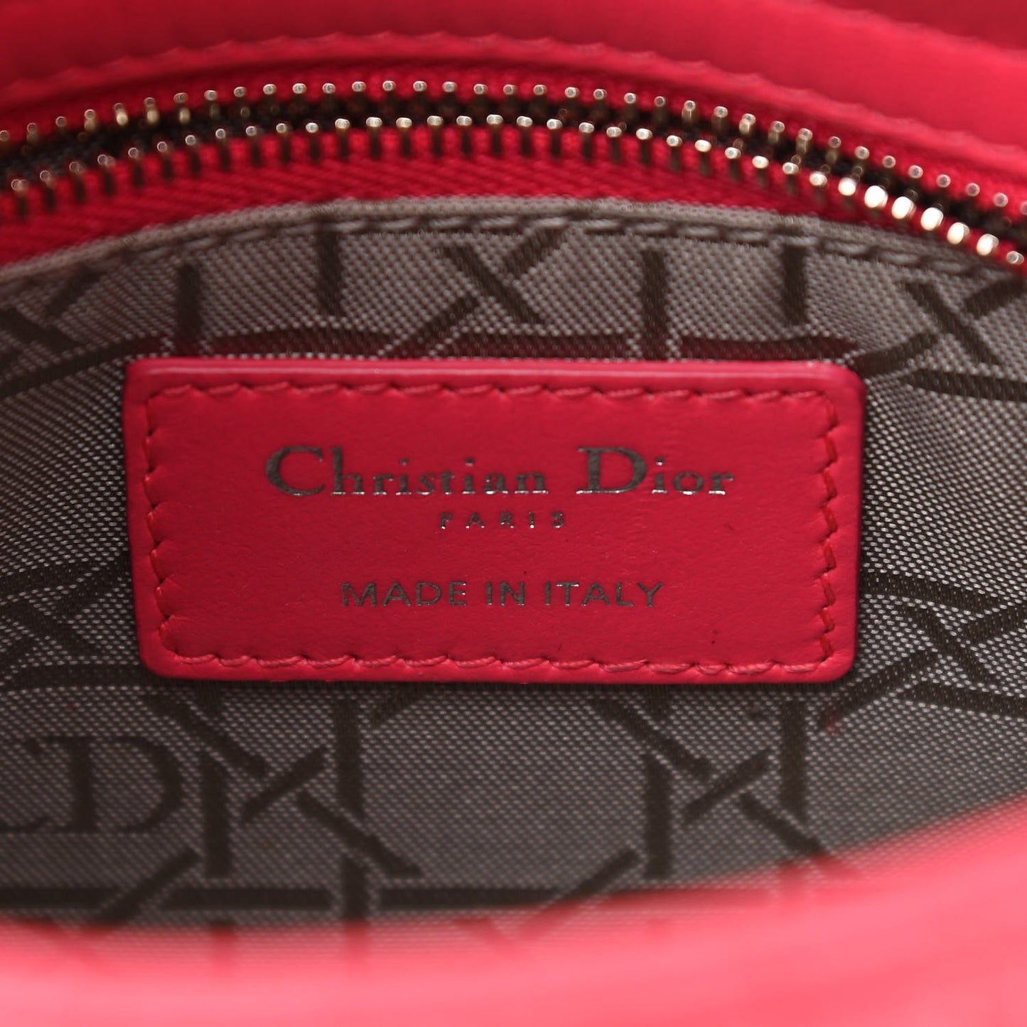 Lambskin Cannage Mini Lady Dior Pink