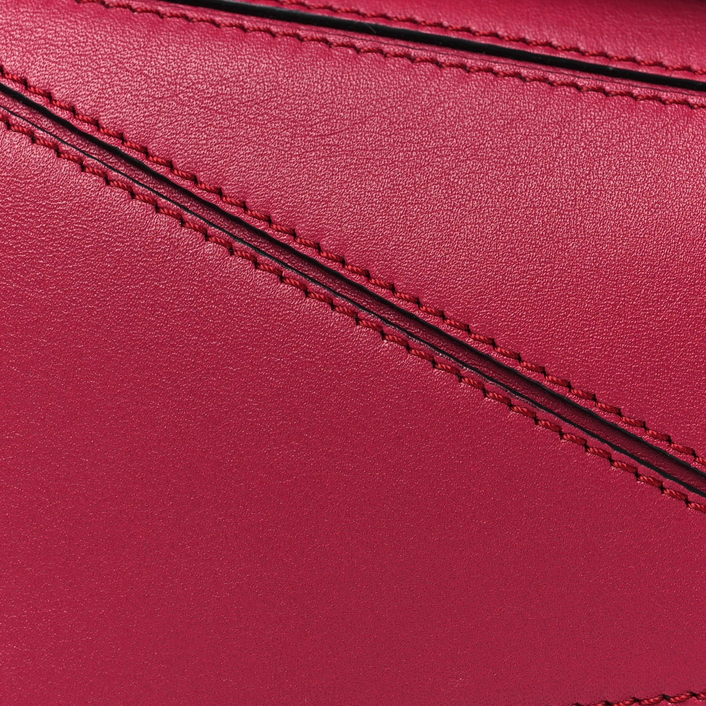 Calfskin Mini Puzzle Bag Raspberry