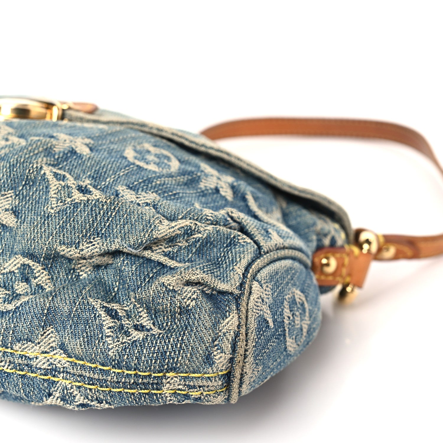 Louis Vuitton Monogram Denim Mini Pleaty Blue 8 of 9