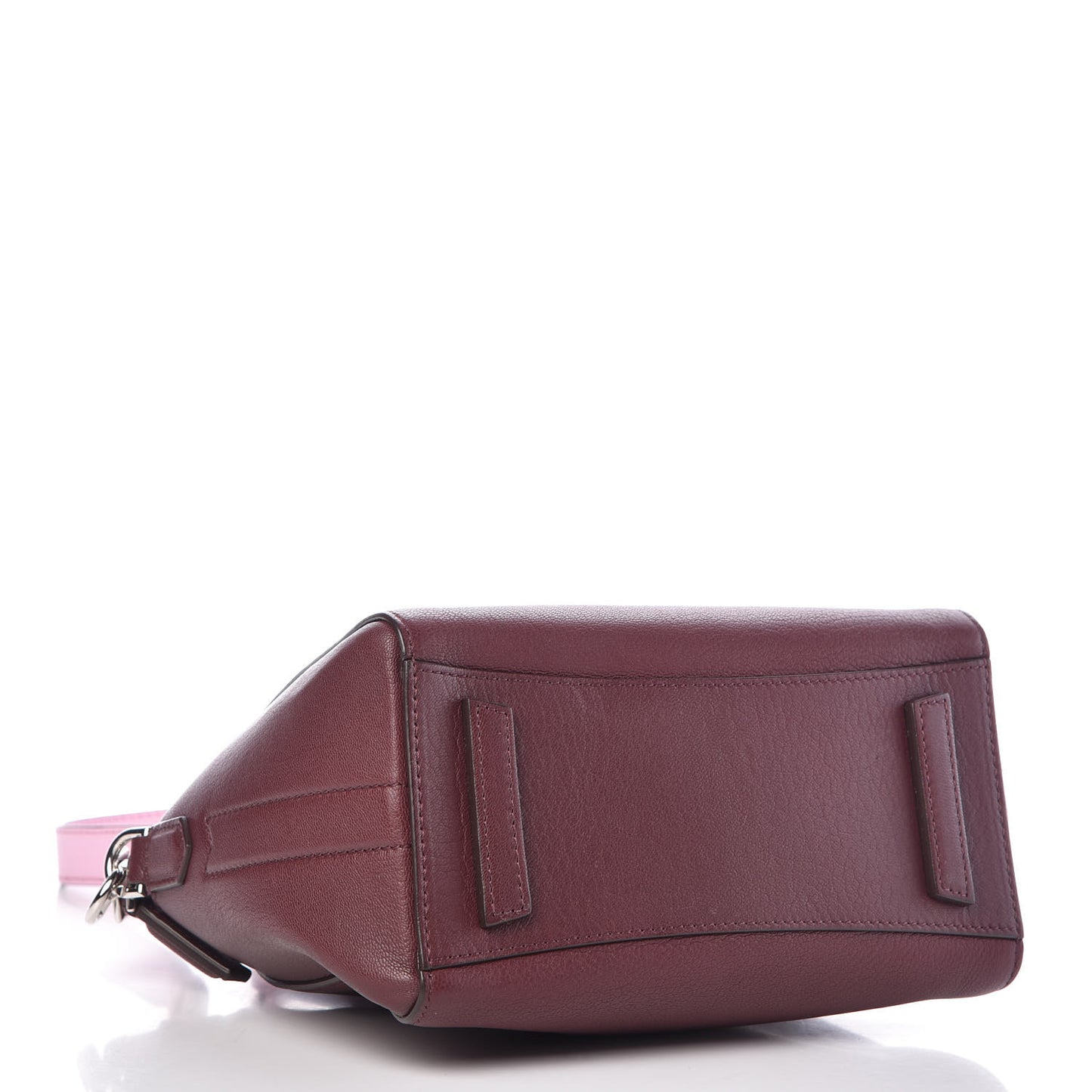 Sugar Goatskin Mini Tri-Color Antigona Burgundy Pink White