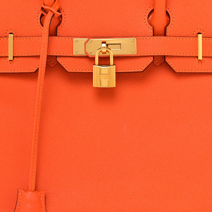 Hermes Epsom BIRKIN 30 Orange 8 of 12