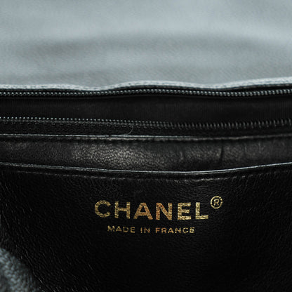 Chanel Caviar Quilted Jumbo Single Flap Black 7 of 8