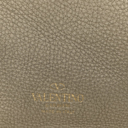 Valentino Garavani Metallic Grained Calfskin Medium Rockstud Reversible Tote Skin Sasso 6 of 12