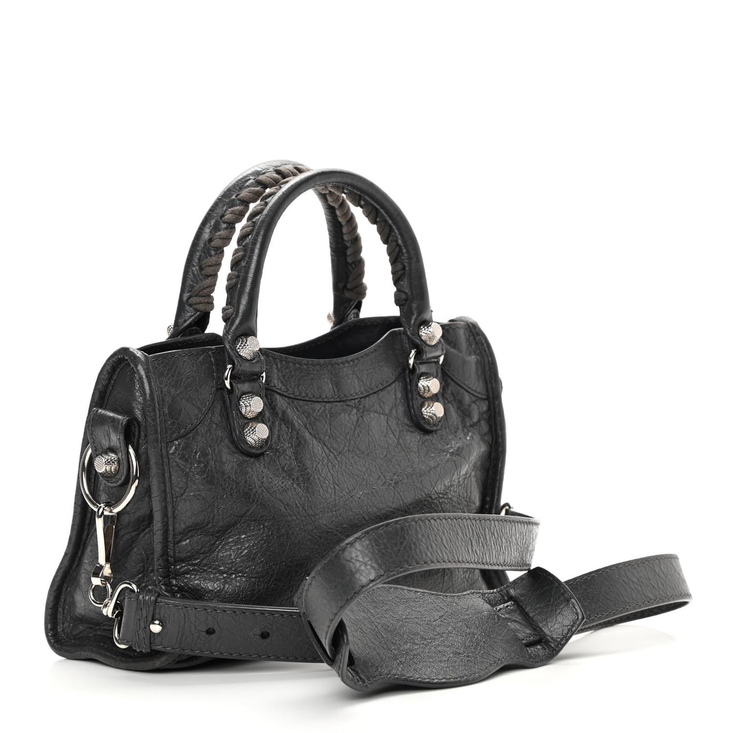 Agneau Giant 12 Silver Hardware Mini City Gris Fossile