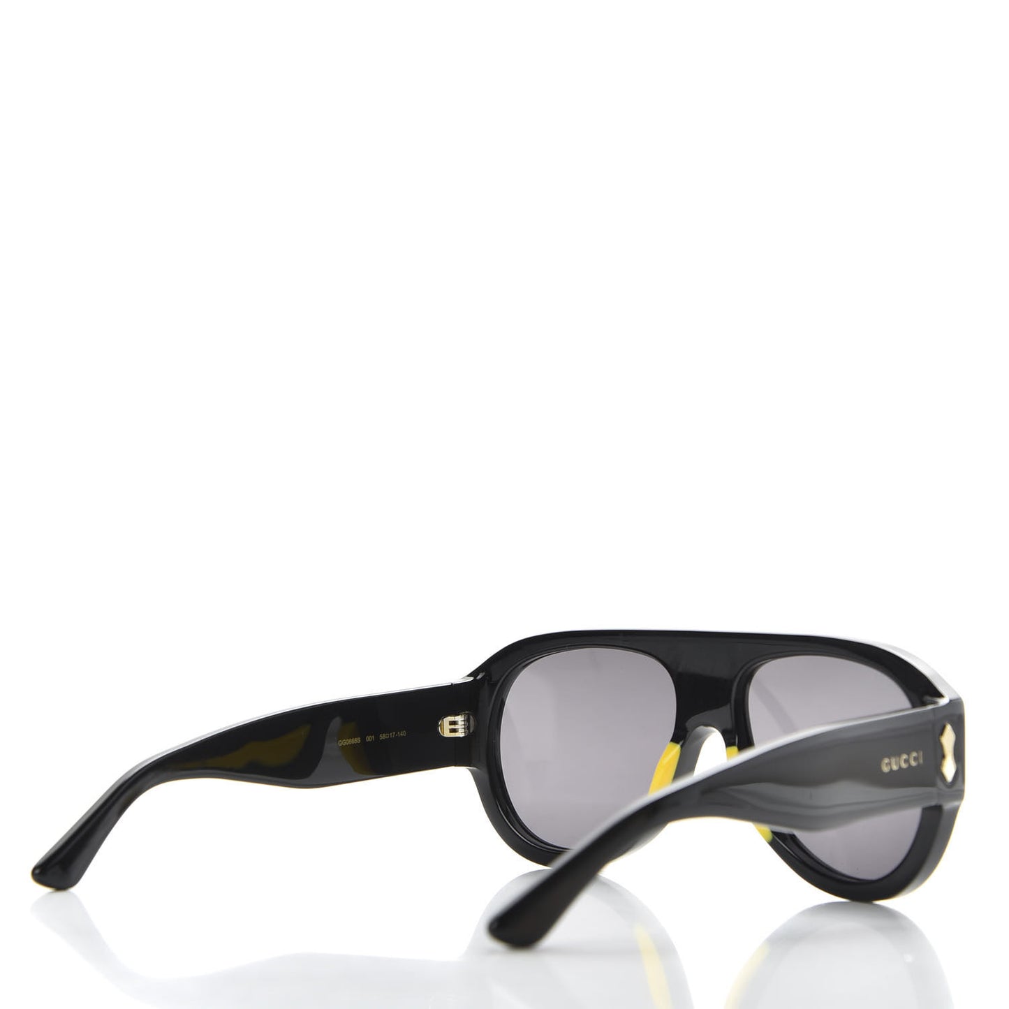 Acetate Aviator Sunglasses GG0668S Black