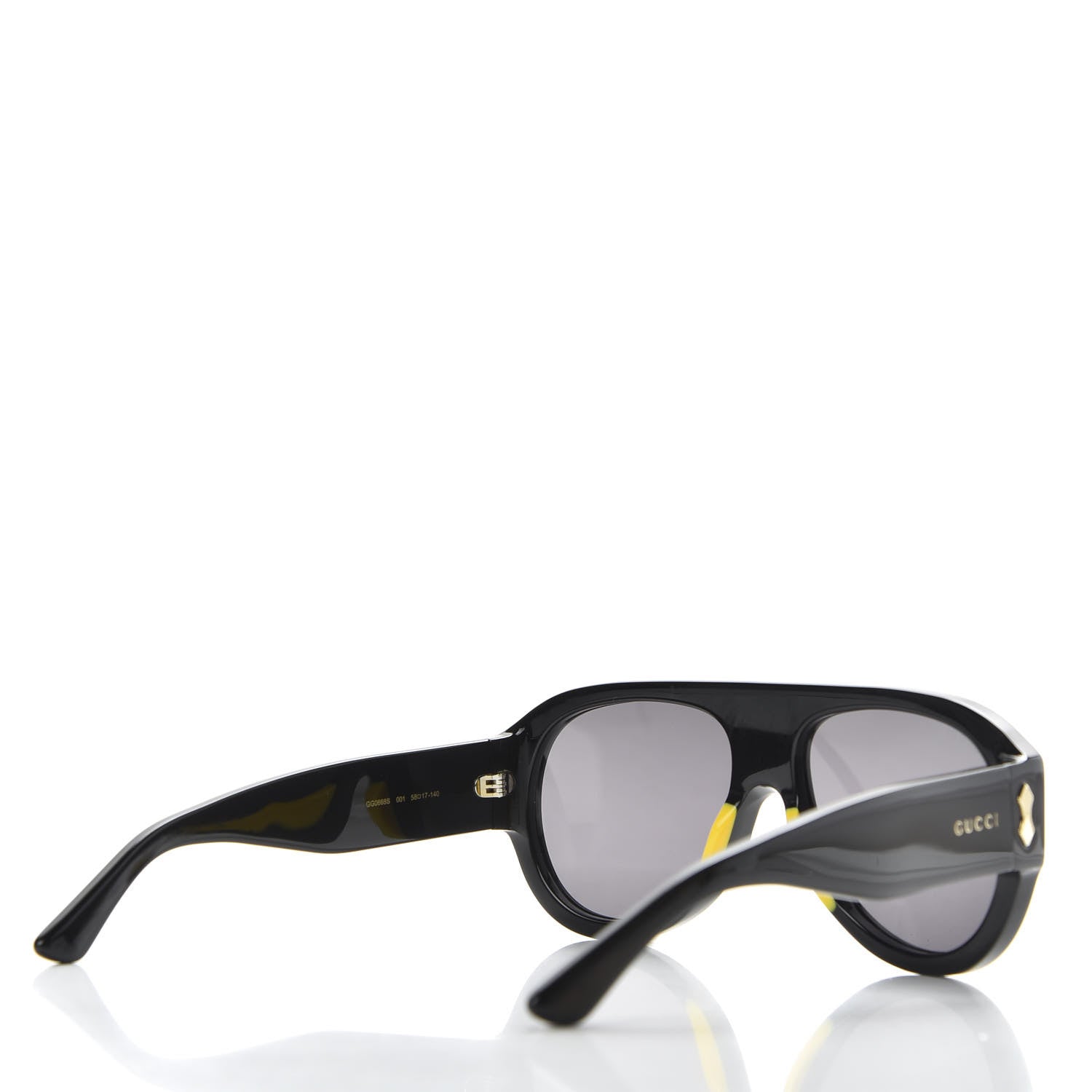 Gucci Acetate Aviator Sunglasses GG0668S Black 4 of 8