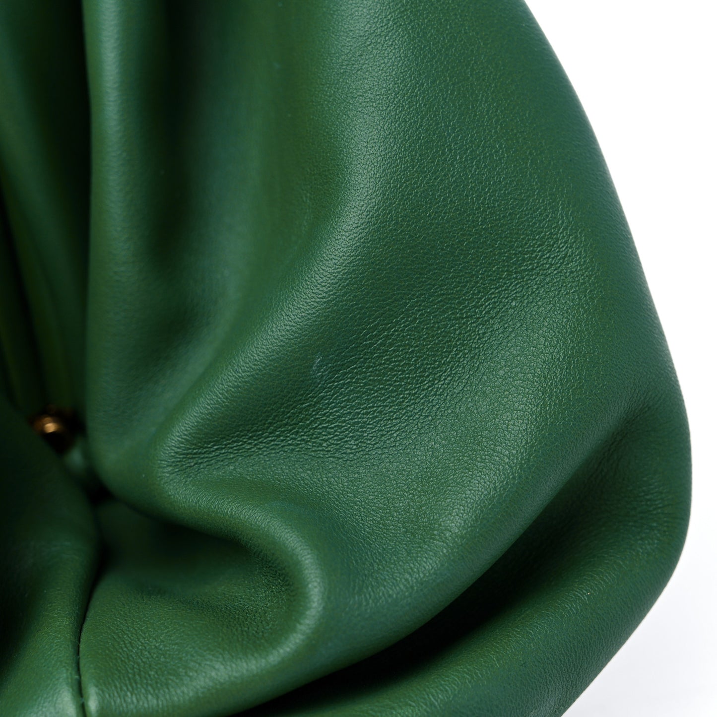 Smooth Butter Calf The Pouch Oversized Clutch Racing Green