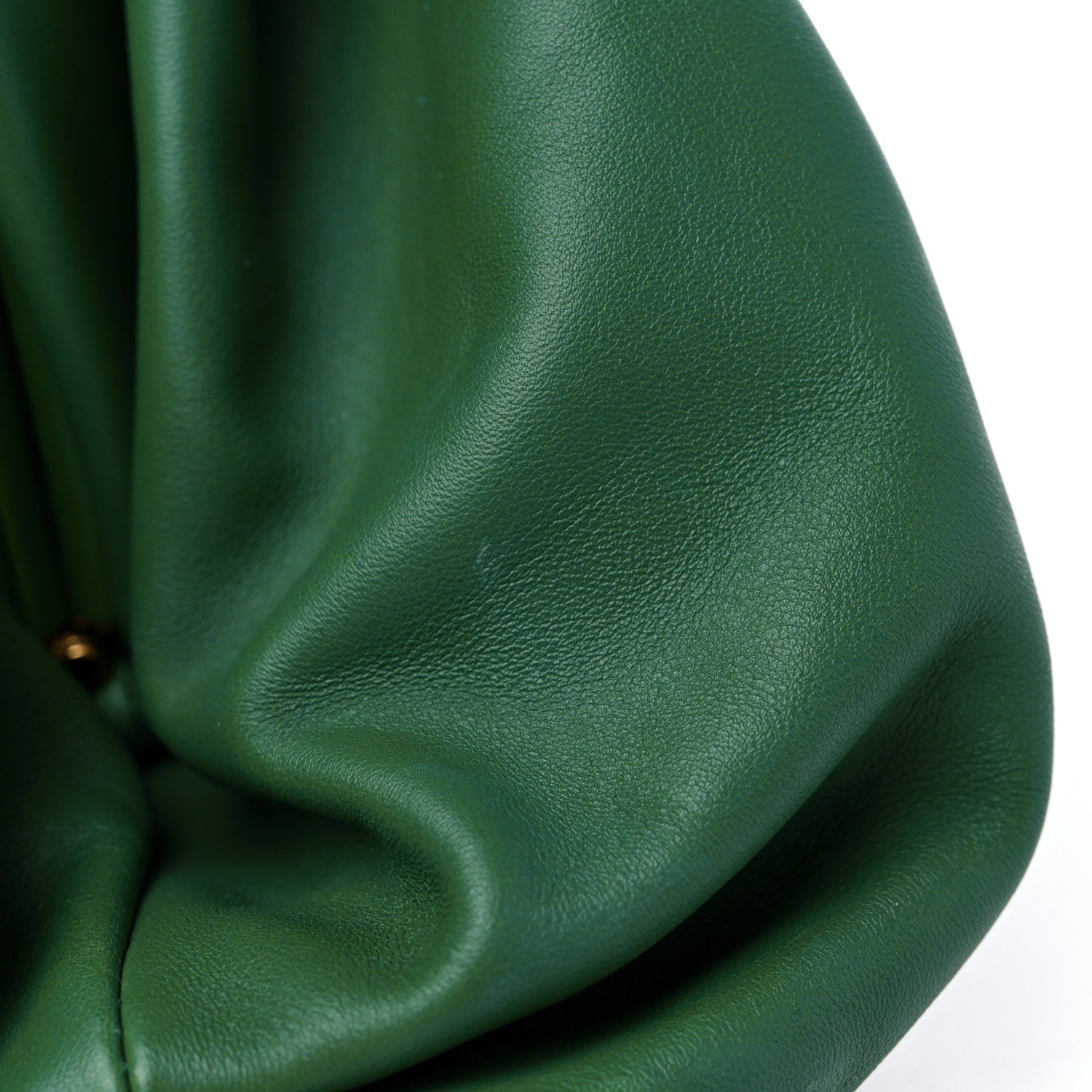 Bottega Veneta Smooth Butter Calf The Pouch Oversized Clutch Racing Green 11 of 11