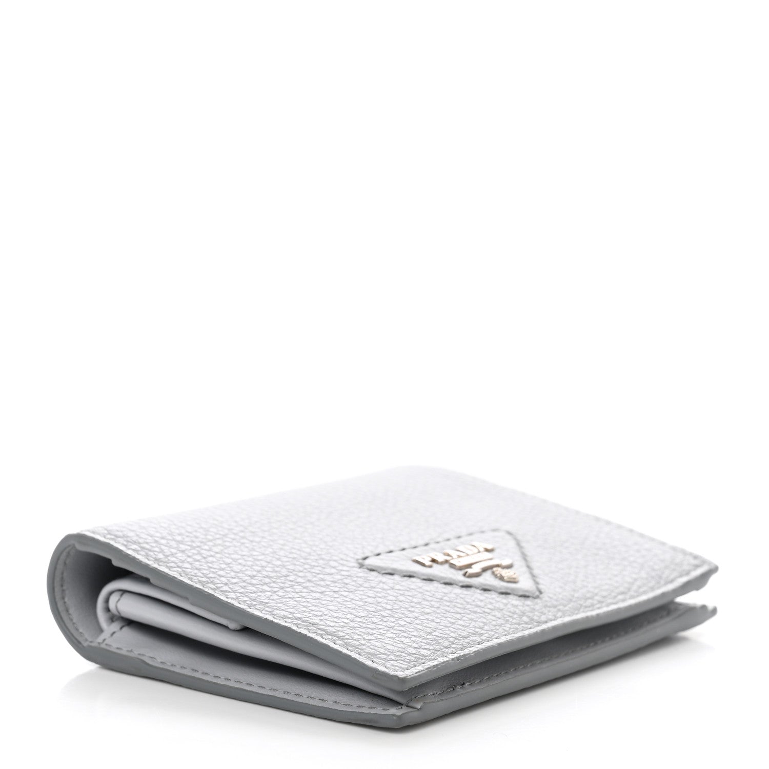 Prada Vitello Daino Small Bi-Fold Wallet Fiordaliso 4 of 7