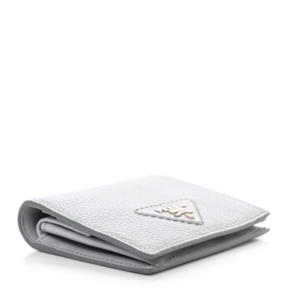 Prada Vitello Daino Small Bi-Fold Wallet Fiordaliso 4 of 7
