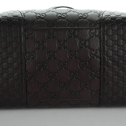 Gucci Guccissima Medium Bree Foldover Tote Chocolate 5 of 8