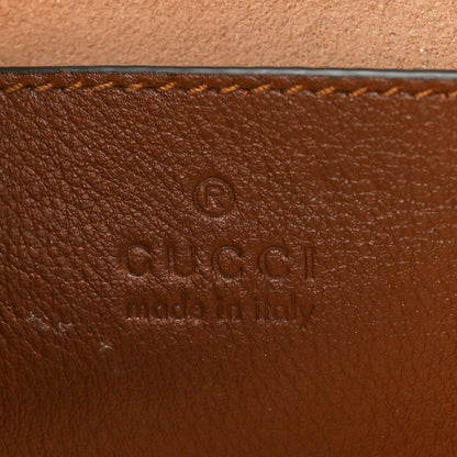 Gucci GG Supreme Monogram Calfskin Small Padlock Chain Shoulder Bag Beige Ebony Brown Sugar 6 of 11