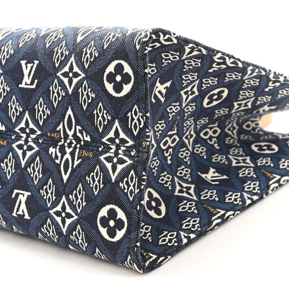 Louis Vuitton Jacquard Since 1854 Onthego MM Blue 9 of 9