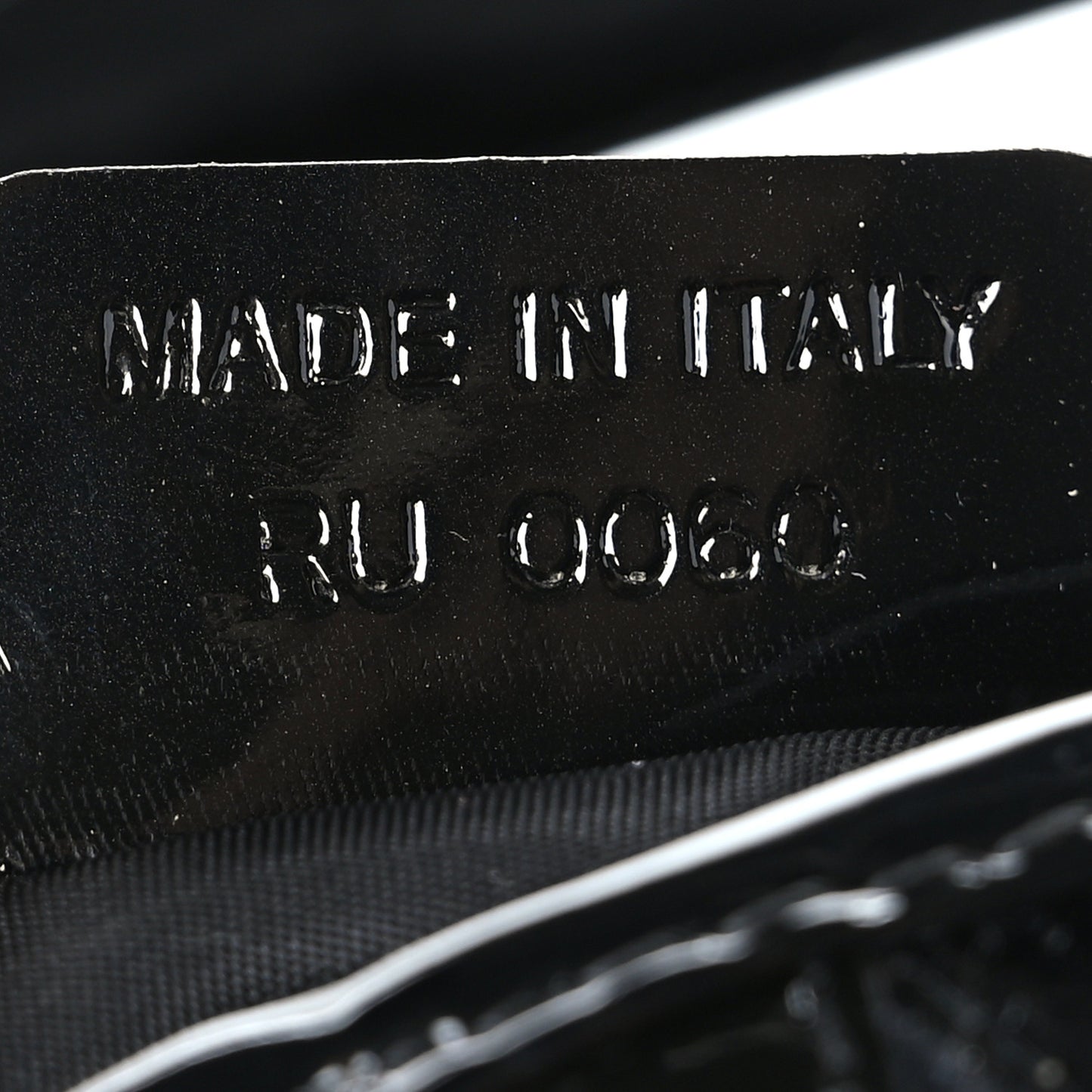 Patent Diorissimo Double Saddle Bag Black