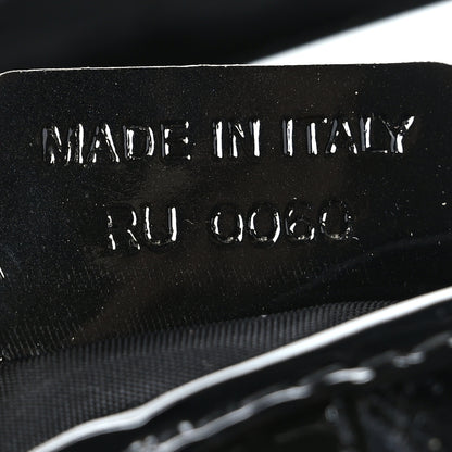Christian Dior Patent Diorissimo Double Saddle Bag Black 7 of 9