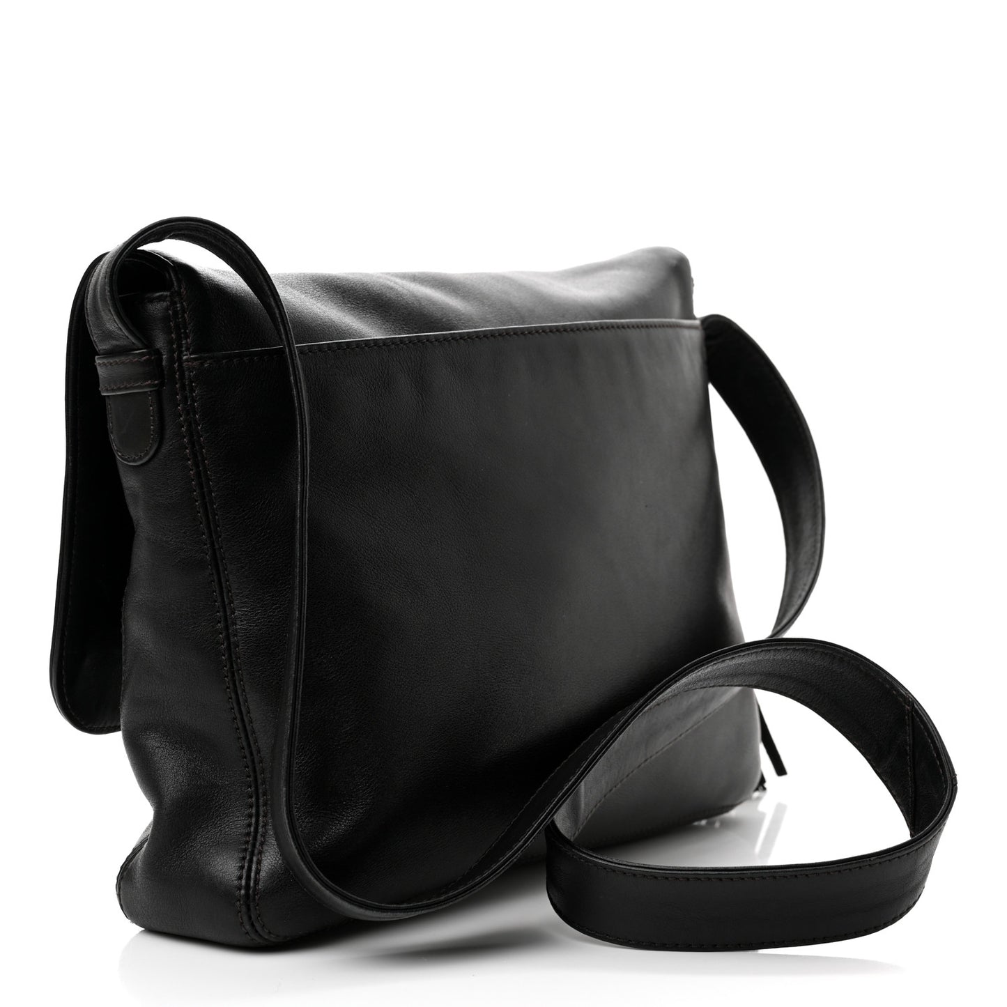 Lambskin CC Tassel Shoulder Flap Bag Black