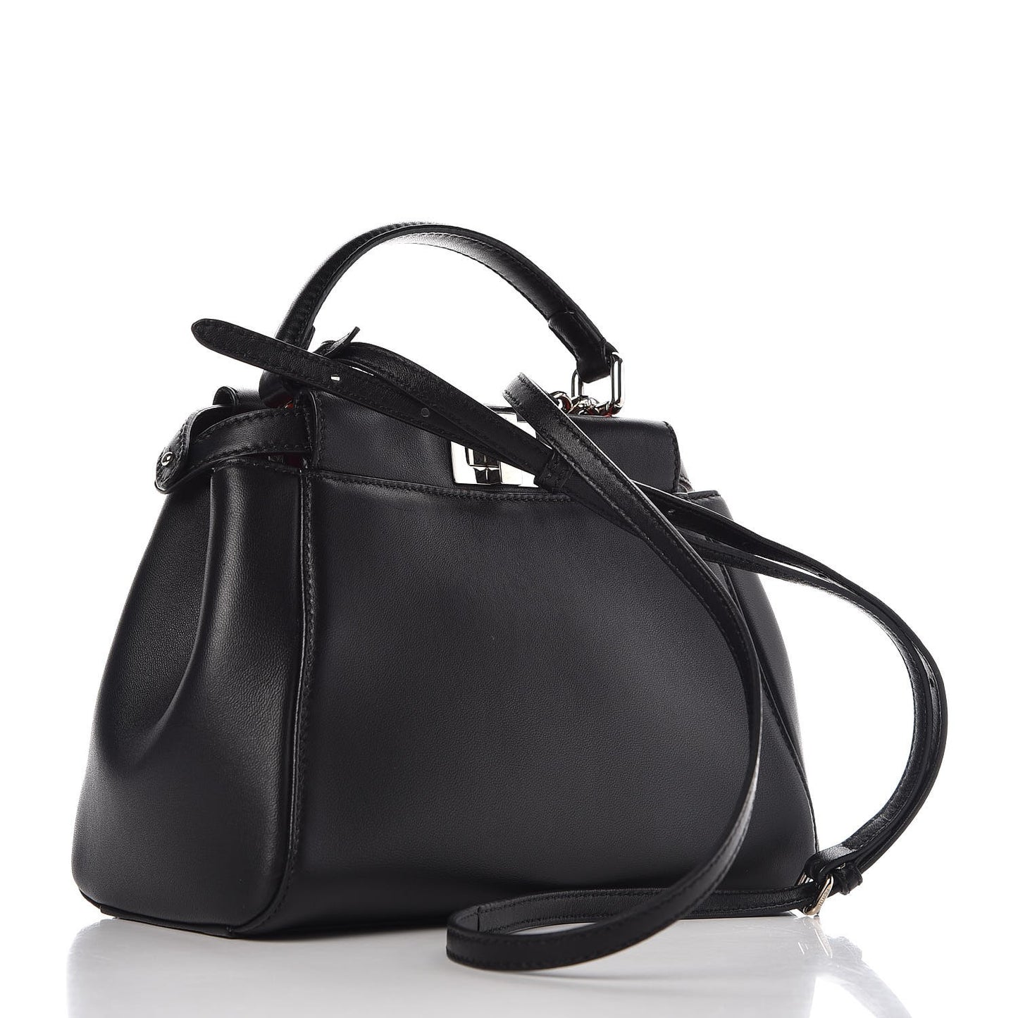 Nappa Karung Monster Eyes Mini Peekaboo Iconic Satchel Black Papavero
