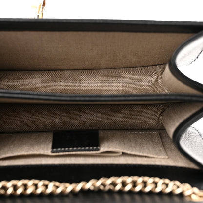 Gucci Dollar Calfskin Small Interlocking G Shoulder Bag Black 5 of 10