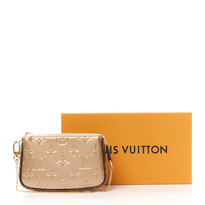 Louis Vuitton Metallic Vernis Mini Pochette Accessories Rose Gold 10 of 10