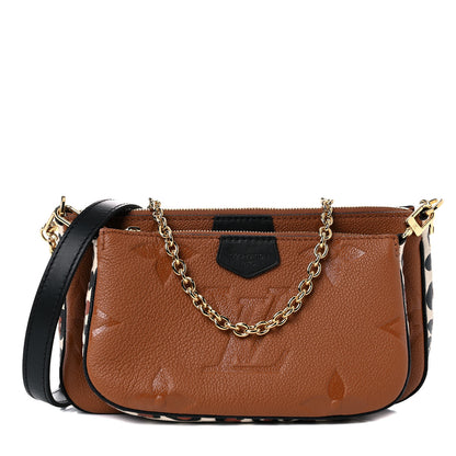 Louis Vuitton Empreinte Monogram Giant Wild At Heart Multi Pochette Accessories Caramel 1 of 9