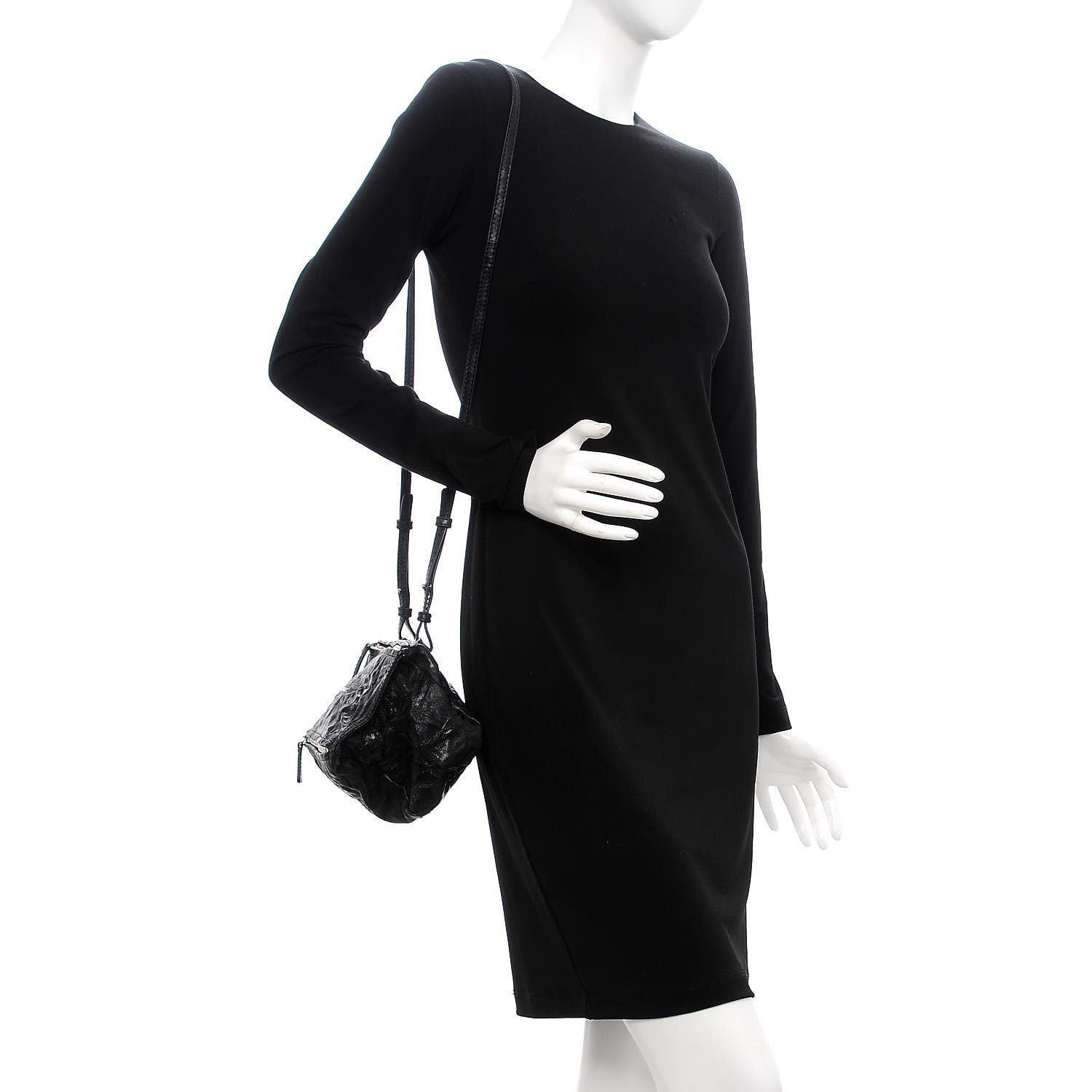 Givenchy Tumbled Sheepskin Mini Pandora Black 2 of 7