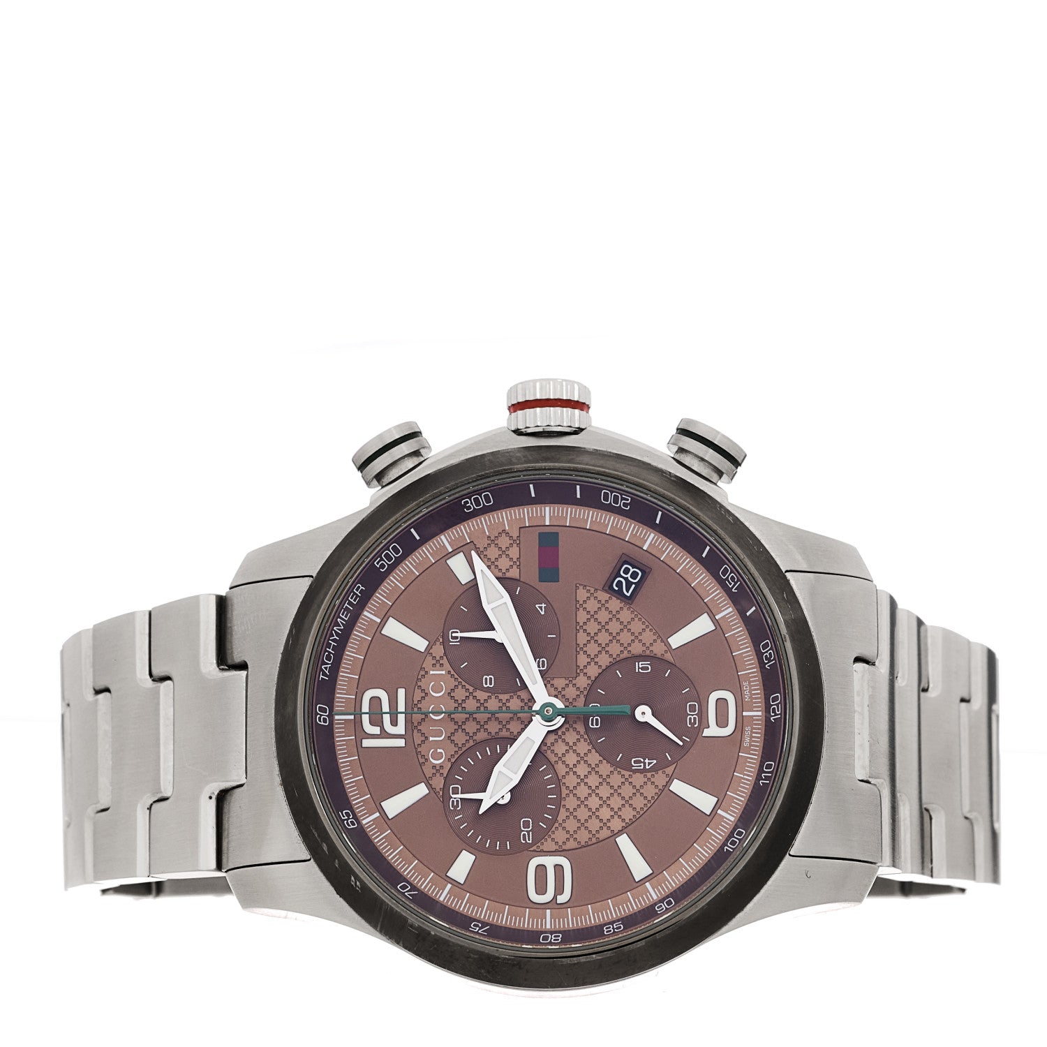 Gucci Stainless Steel 45mm G-Timeless Chronograph Quartz Watch