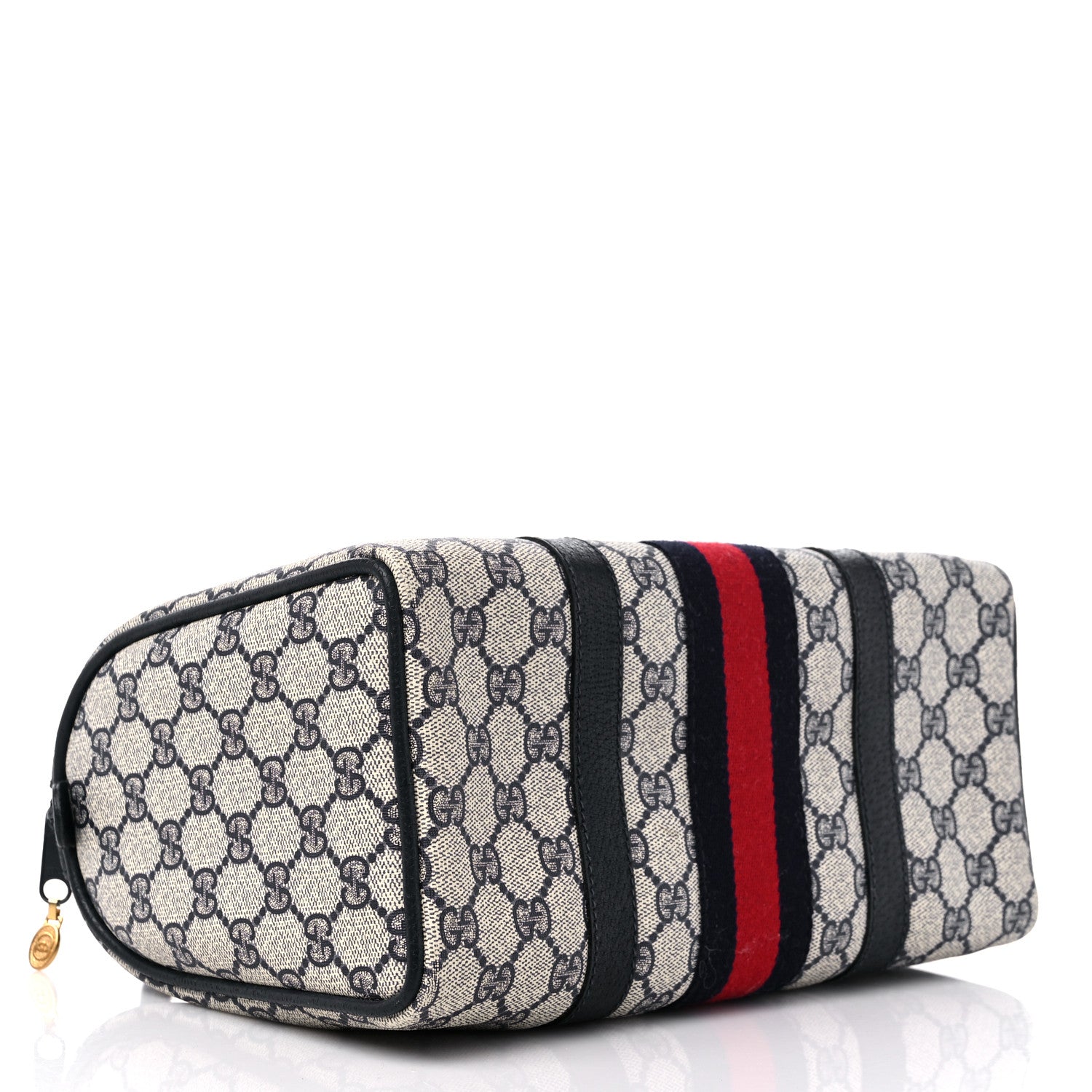 Gucci Monogram Vintage Web Boston Navy 4 of 12