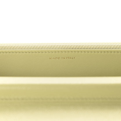 Chanel Caviar Quilted French New Wave Chain CC Wallet On Chain WOC Light Green 9 of 12