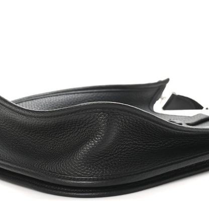 Hermes Taurillon Clemence Evelyne III PM Black 10 of 11