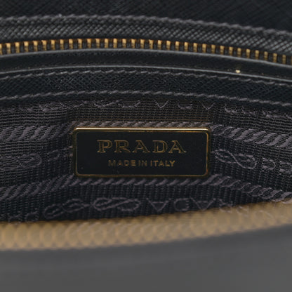 Prada Saffiano Mini Galleria Double Zip Tote Black 6 of 10