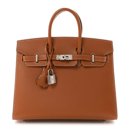 Hermes Madame Calfskin Birkin Sellier 25 Gold 1 of 10