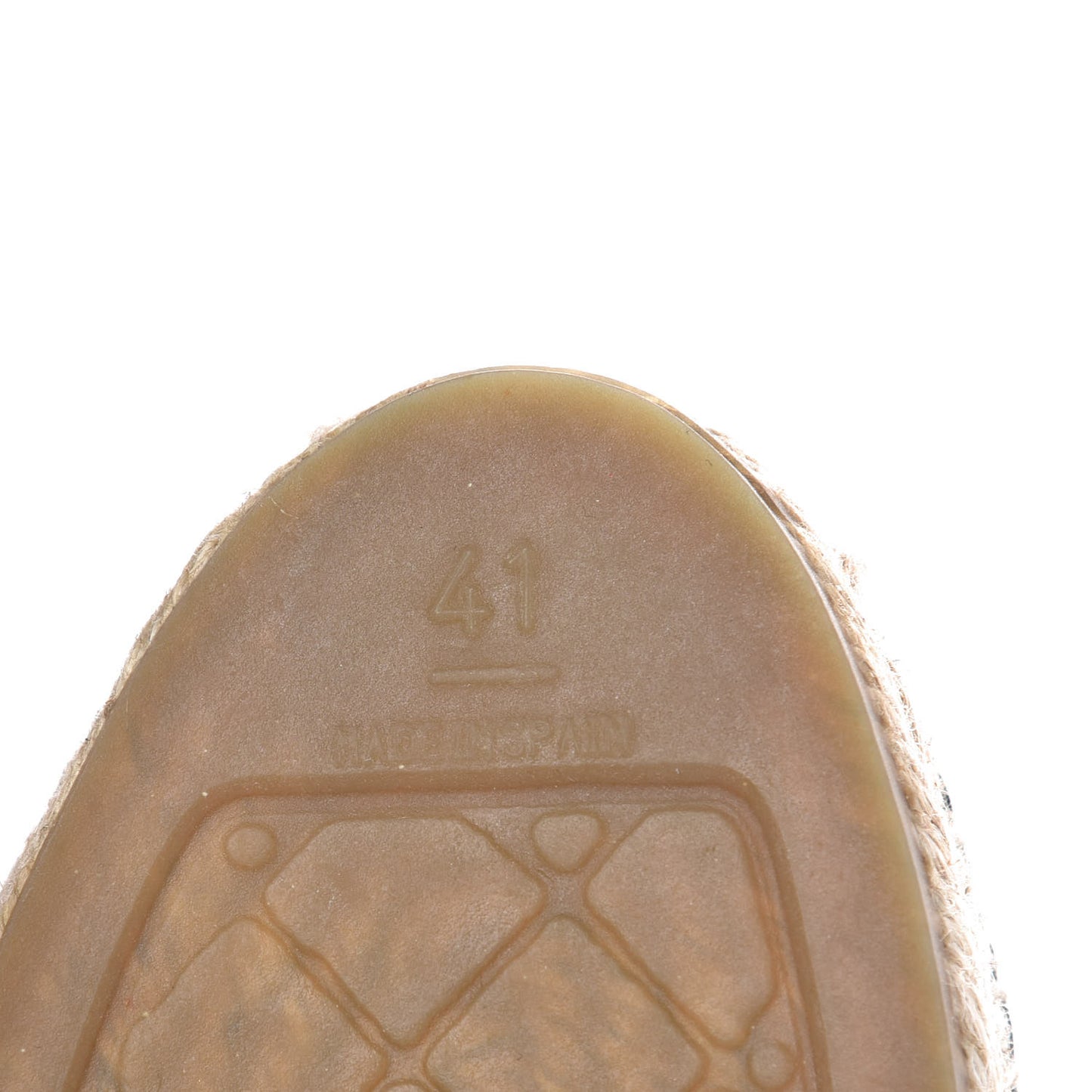 Patent Fabric CC Espadrilles 41 Multicolor Black