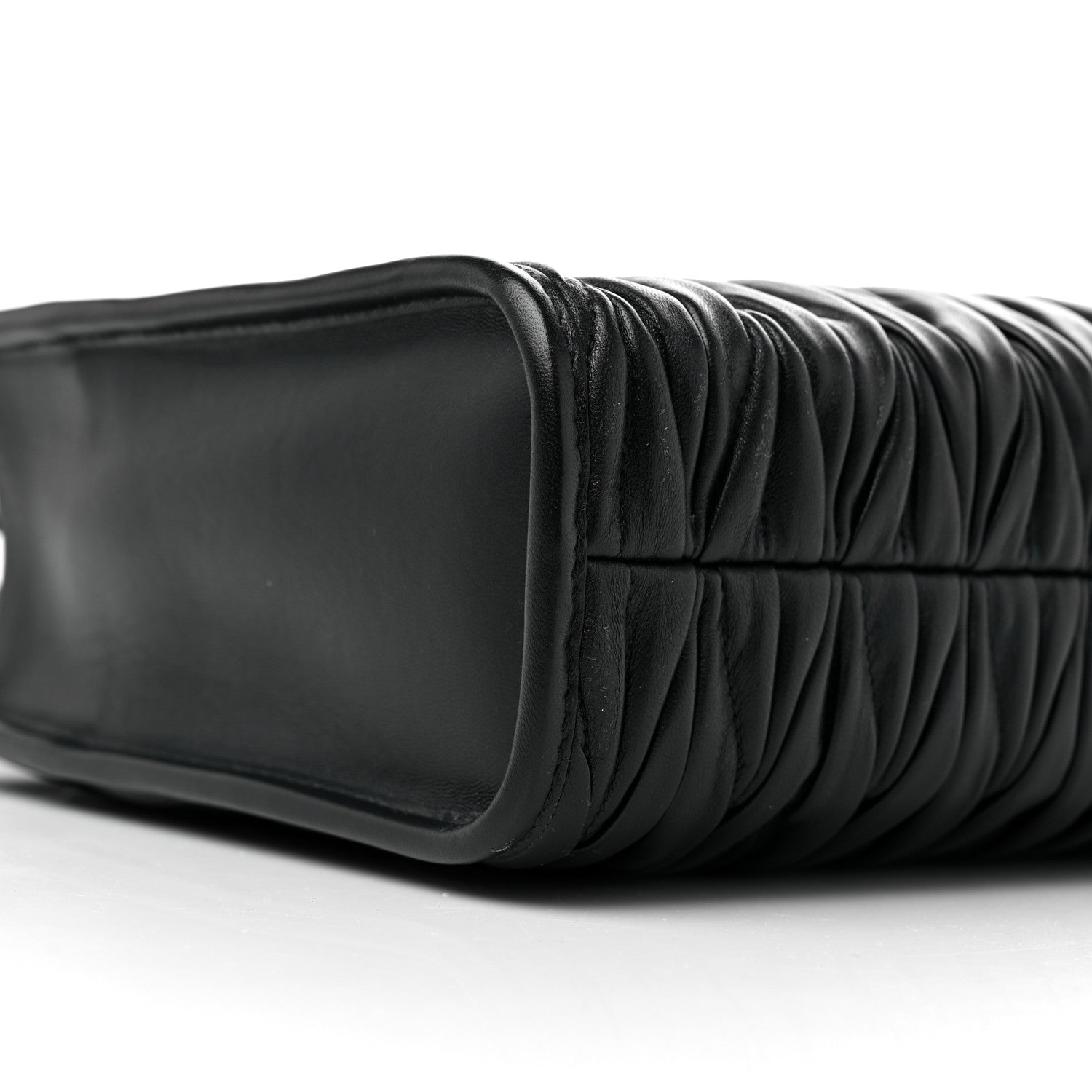 Miu Miu Nappa Matelasse Tote Bag Black 7 of 8