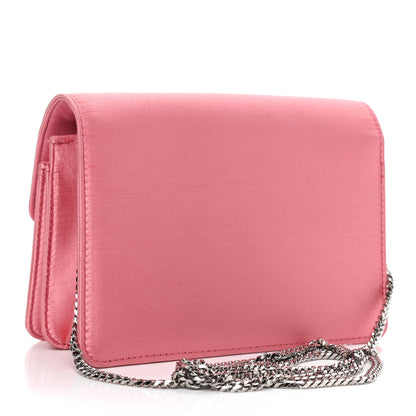 Alexander McQueen Satin Mini Insignia Flap Pink 2 of 4