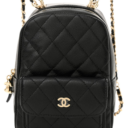 Chanel Caviar Quilted CC Mini Classic Backpack Black 8 of 12