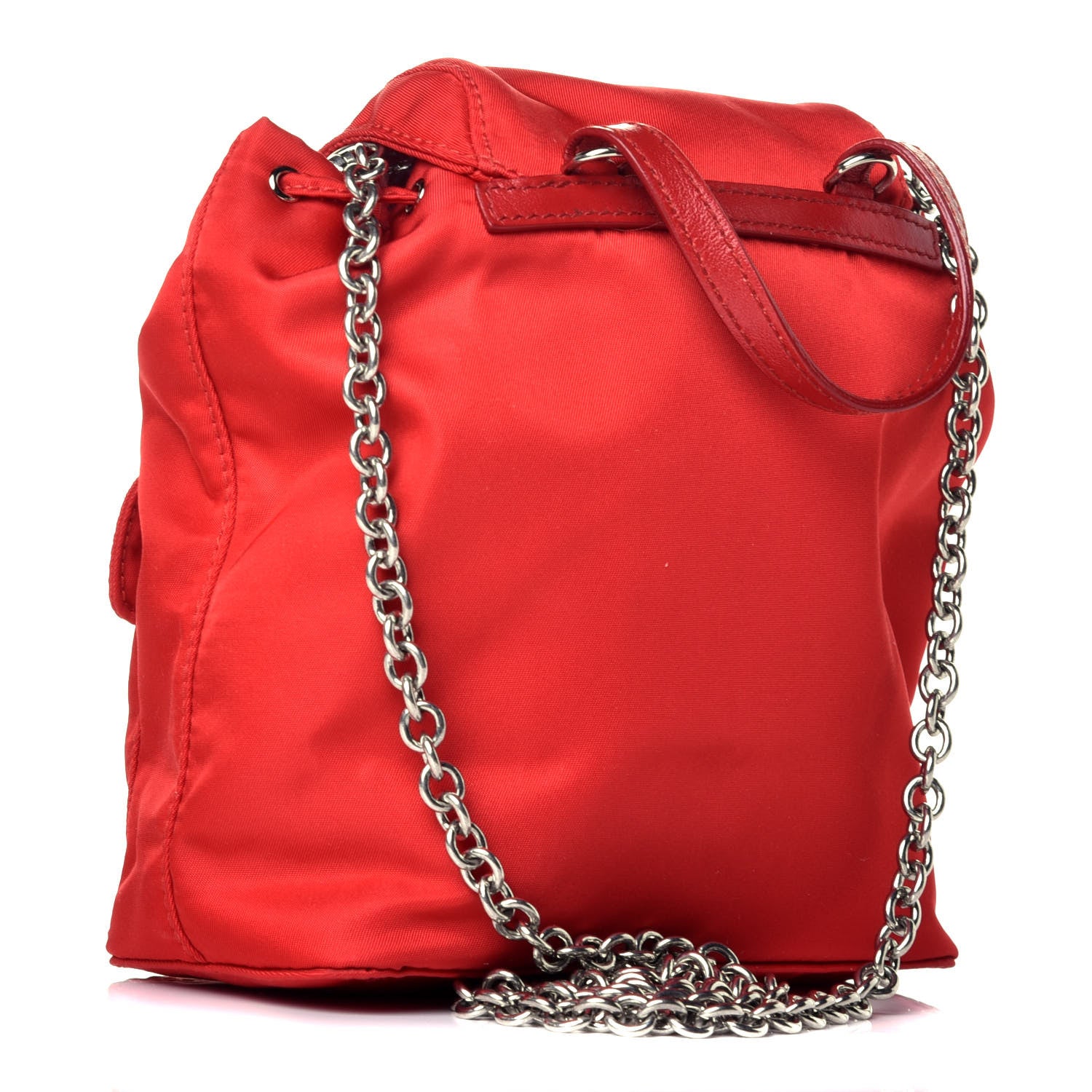 Prada Nylon Vela Mini Crossbody Backpack Rosso 3 of 8