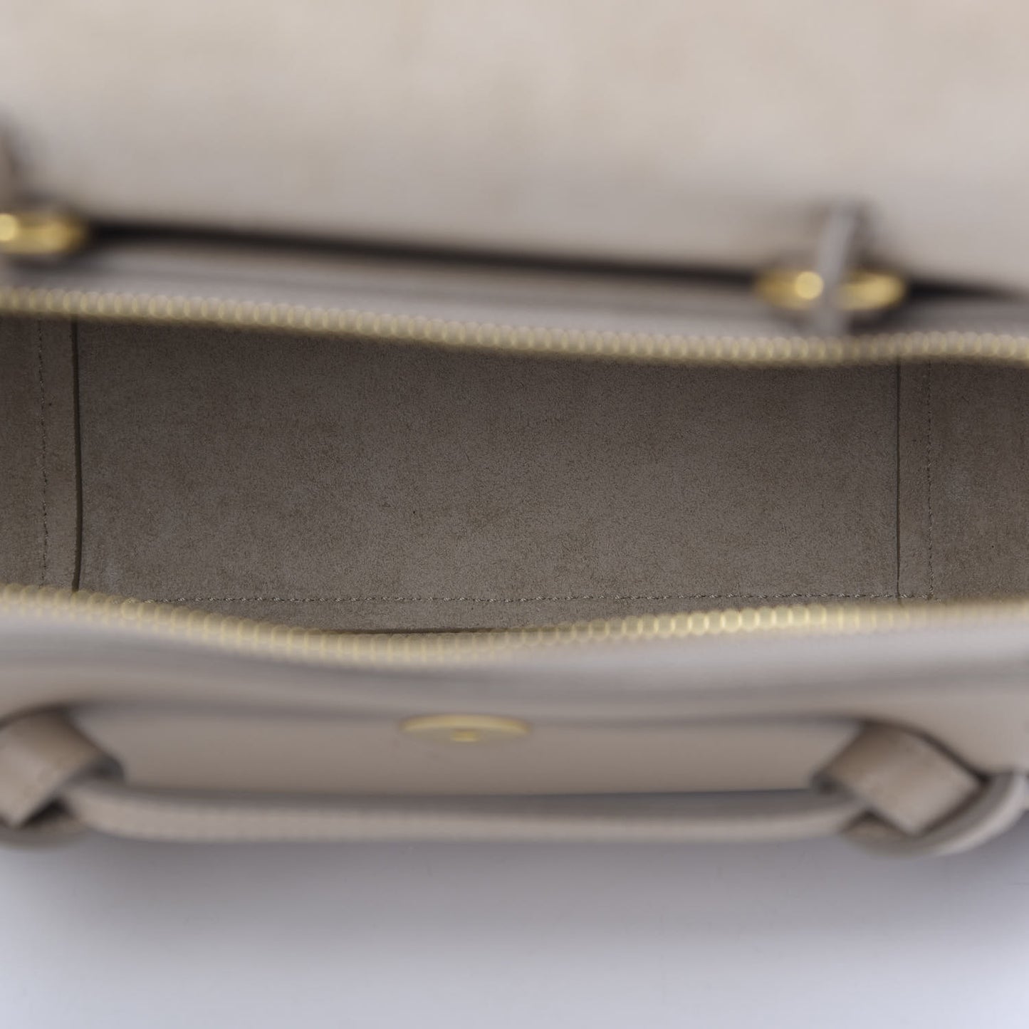 Grained Calfskin Nano Belt Bag Light Taupe