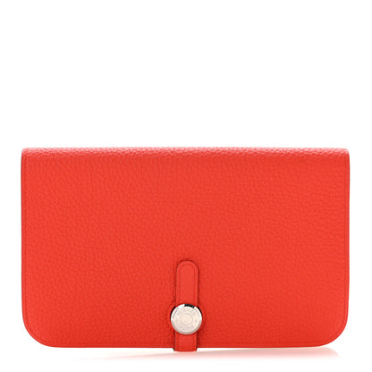 Hermes Togo Dogon Duo Wallet Capucine 1 of 9
