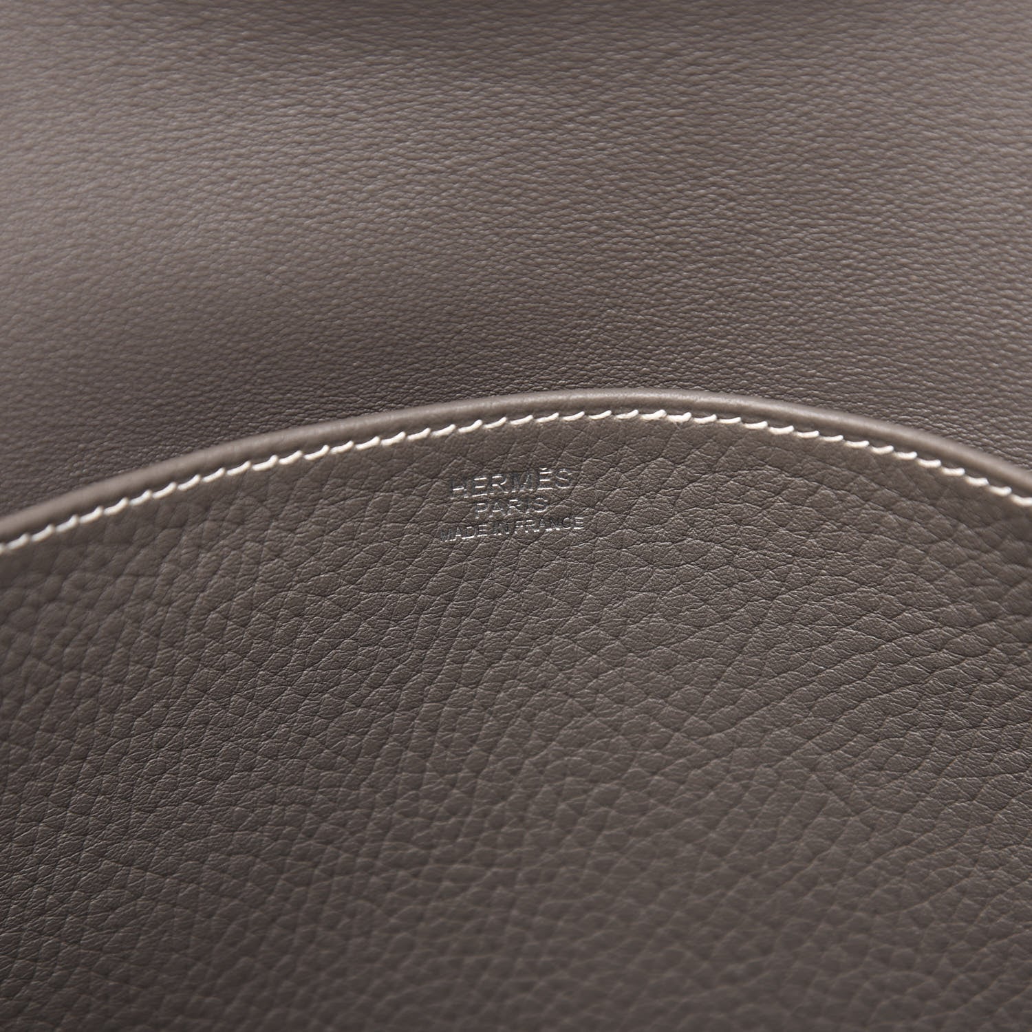 Hermes Taurillon Clemence Halzan 31 GM Etain 8 of 12