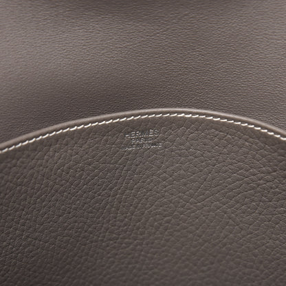 Hermes Taurillon Clemence Halzan 31 GM Etain 8 of 12