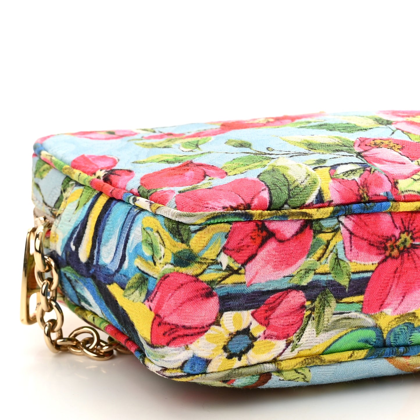 Brocade Floral Glam Crossbody Camera Bag Multicolor