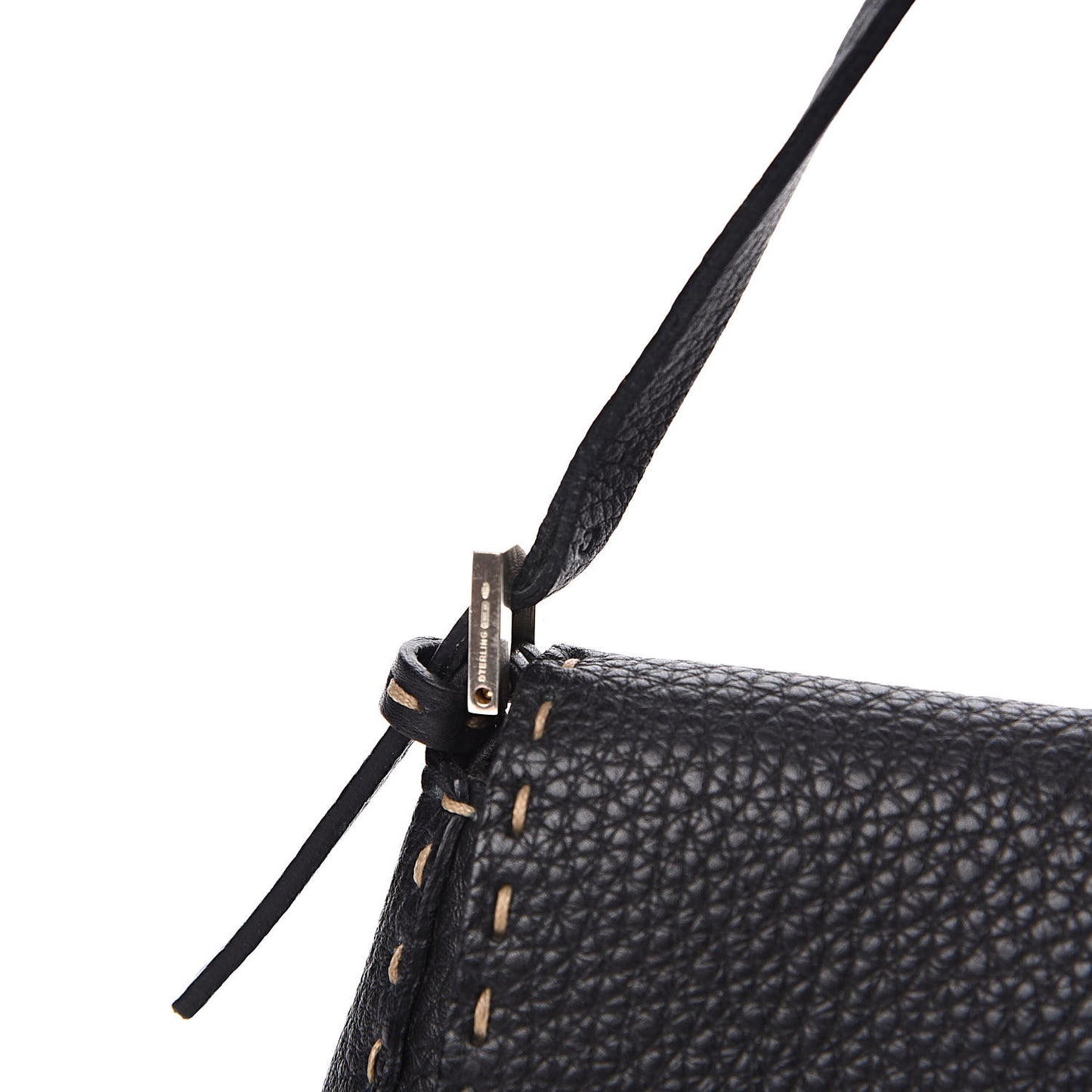 Calfskin Romano Selleria Baguette Black