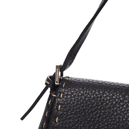 Fendi Calfskin Romano Selleria Baguette Black 11 of 11