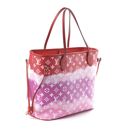 Louis Vuitton Monogram Escale Neverfull MM Rouge 2 of 9