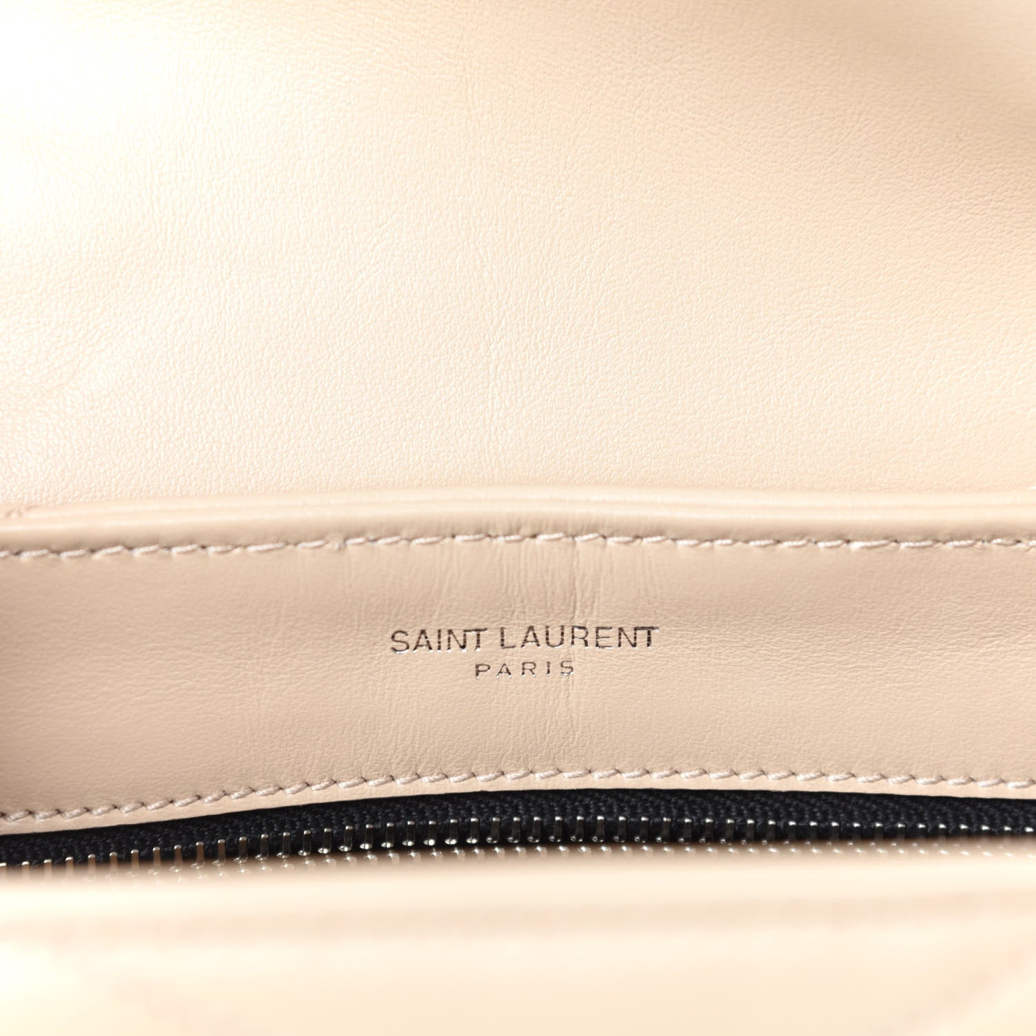 Saint Laurent Calfskin Y Quilted Monogram Toy Loulou Satchel Nude Powder 9 of 12