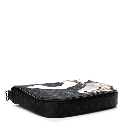 Louis Vuitton Satin Mini Monogram Conte De Fees Patchwork Musette Black 3 of 4